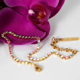 Mixed Crystal Anklet Women's High Heels Jewelry