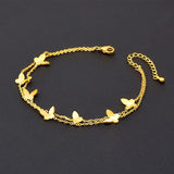 Love Pearl Stainless Steel Women Anklet Tassel Bridage Party Ornament