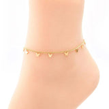Love Pearl Stainless Steel Women Anklet Tassel Bridage Party Ornament