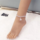 Grape Crystal Anklet Beach Party Jewelry