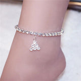 Grape Crystal Anklet Beach Party Jewelry