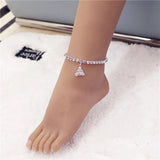 Grape Crystal Anklet Beach Party Jewelry