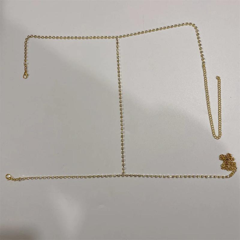 Bohemian Beach Rhinestone Thigh Chain