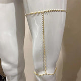 Bohemian Beach Rhinestone Thigh Chain