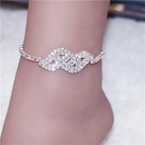 Crystal Anklet Fried Dough Twists Women's Sexy Ankle Chain