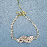 Crystal Anklet Fried Dough Twists Women's Sexy Ankle Chain