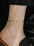 Golden Snake Bone Chain Anklet Light Foot Decoration