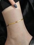 Golden Snake Bone Chain Anklet Light Foot Decoration