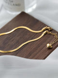 Golden Snake Bone Chain Anklet Light Foot Decoration