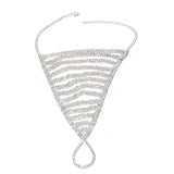 Bohemian Crystal Anklet Toe Chain Silver Foot Jewelry