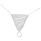 Bohemian Crystal Anklet Toe Chain Silver Foot Jewelry