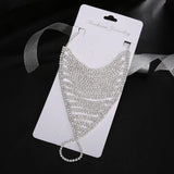 Bohemian Crystal Anklet Toe Chain Silver Foot Jewelry