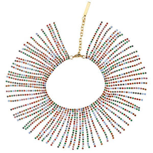 Crystal Rhinestone Long Fringe Ankle Chain Jewelry