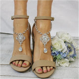 Bohemian Rhinestone Claw Foot Chain