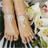Bohemian Rhinestone Claw Foot Chain