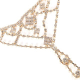 Ultra Flash Rhinestone Ring Foot Chain Bling Crystal Ankle Chain