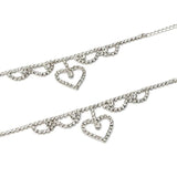 Drestone Love Pendant Foot Chain Crystal Ankle Chain