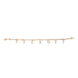 Personality Rhinestone Letter Anklet Jewelry - Sexy Beach Feet Bare Anklet