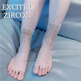 Sparkling Rhinestone Tassel Anklet - Sexy Beach Foot Jewelry