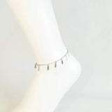 Bohemian Silver Chain Beach Barefoot Jewelry Anklet