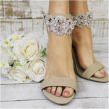 Crystal Rhinestone Anklet for Prom Party, Banquet, High Heels