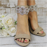 Crystal Rhinestone Anklet for Prom Party, Banquet, High Heels
