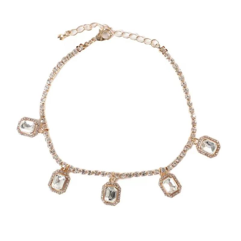 Bohemian Square Pendant Anklet for Women