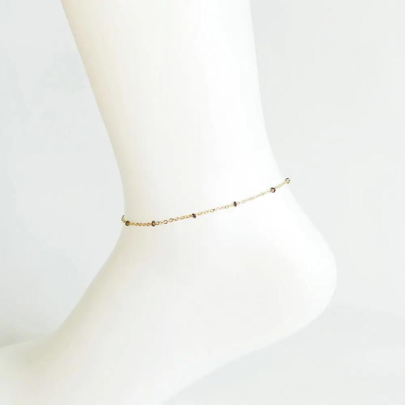 Enamel Bead Anklet Bracelet for Women