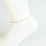Enamel Bead Anklet Bracelet for Women