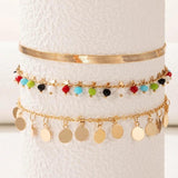 Bohemian Beaded Anklets 3pcs/sets 21387