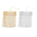 Rhinestone Ankle Bracelet Multilayer Crystal Tassel Foot Jewelry