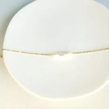 Dainty 18K Plated Pearl Anklet for Women