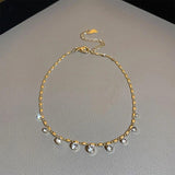 Zircon Anklet Crystal Pendant Adjustable Foot Hand Jewelry