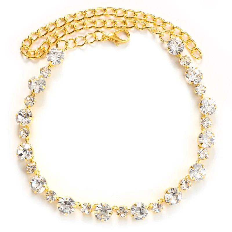 Bohemian Rhinestone High Heels Anklet