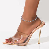 Bohemian Rhinestone High Heels Anklet