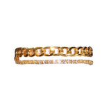Yellow Silver Rhinestone Anklet Charm for Women
