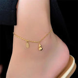 18k Plated Lucky Gourd Anklet for Women