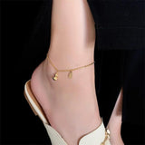 18k Plated Lucky Gourd Anklet for Women