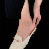 18k Plated Lucky Gourd Anklet for Women