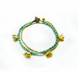 Bohemian Style Stone Beaded Beach Anklet