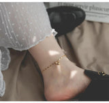 Mantianxing Two Ball Titanium Women's Anklet