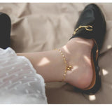 Mantianxing Two Ball Titanium Women's Anklet