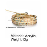 Geometric Beaded Multi-layer Woven Women Bracelet