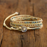 Geometric Beaded Multi-layer Woven Women Bracelet
