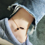 Harajuku Anklet Titanium Steel Net Red Sexy Bell Clov