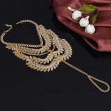 Summer Leaves Anklets for Women Tassel Beach Sandals