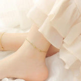 Steel Ball Stainless Punk Summer Beach Leg Bracelets Women