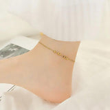 Steel Ball Stainless Punk Summer Beach Leg Bracelets Women