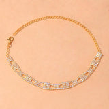 Stonefans Hollow Rhinestone Anklet Bracelets Hand Accessories
