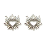 Heart Shape Rhinestone Shoe Clips - Shoe Accessories